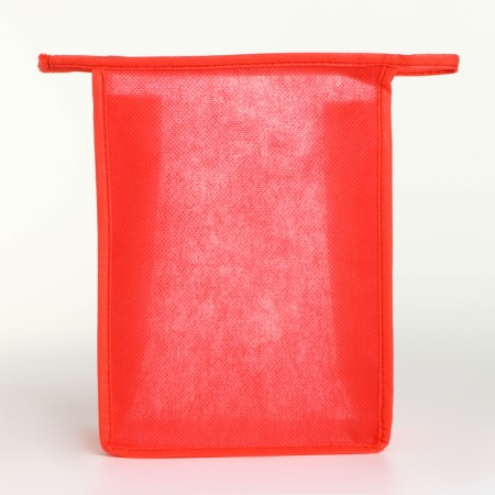 Cosmetic bag with lightning, red color-2