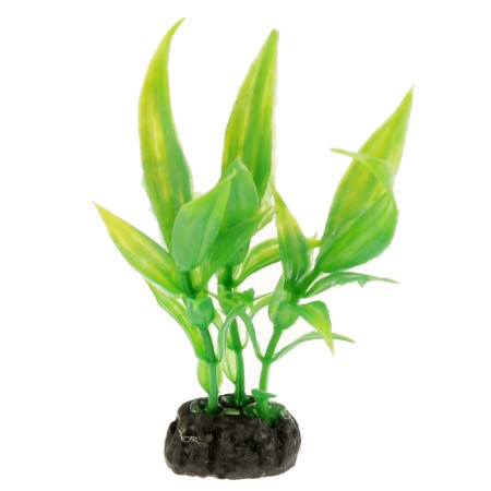 The artificial aquarium plant is small, 9 cm-2