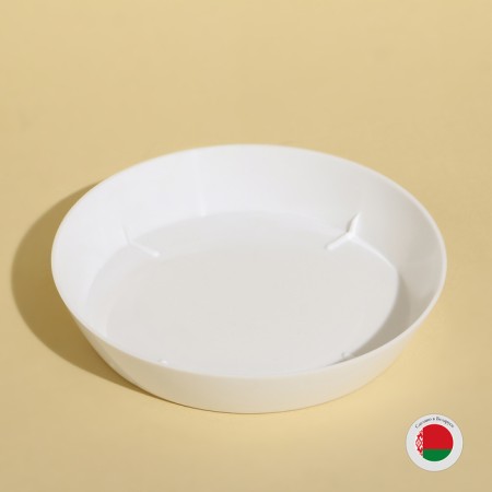 Patron for the pot, d = 10 cm, plastic, white-2