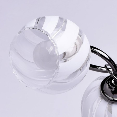 Ceiling chandelier "Grace" 4x60W E27 Nickel 61x30x18cm-2