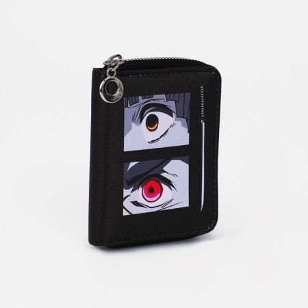 Lightning wallet, card for cards, for coins, black color
