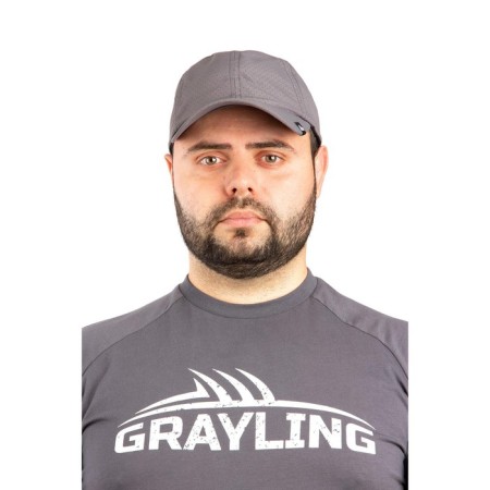 Grayling baseball cap, polyester, gray, GQDC-1GR-2