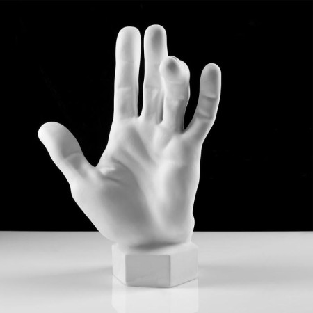 Gypsum figure vertical brush, 14 x 31.5 x 42 cm-3