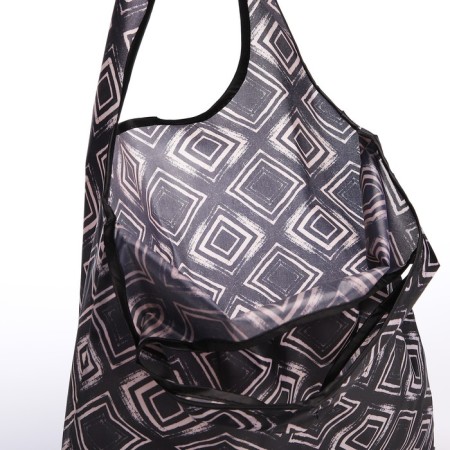 Household bag without fastening, black color-3