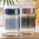 Glass Bank for bulk products "Circles", 600 ml, color mix