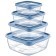 A set of food containers Hobbylife Trend, 4 pcs, color mix
