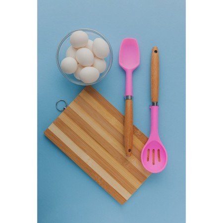Shovel with slots of the share "Stella", 29 cm, pink color-5