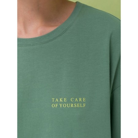 Female T -shirt, size s, green color-3