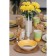 Body ceramic deep valve "Bud", 540 ml, d = 18 cm, yellow color