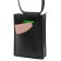 Bag women, genuine leather, black 20x4x15 cm