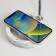 Board lamp "Levitation" LED 5W from the network (1.5m) silver 16x10x36.7 cm Risalux