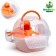 Carrier carrier carrier with a house, shelf, drinker, 29x23x23 cm, yellow