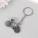 Metal key "bicycle" steering wheel spin 3.3x4.7 cm