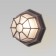 Street wall lamp Elektrostandard, Telarana, 95x230x230 mm, E27, cappuccino color