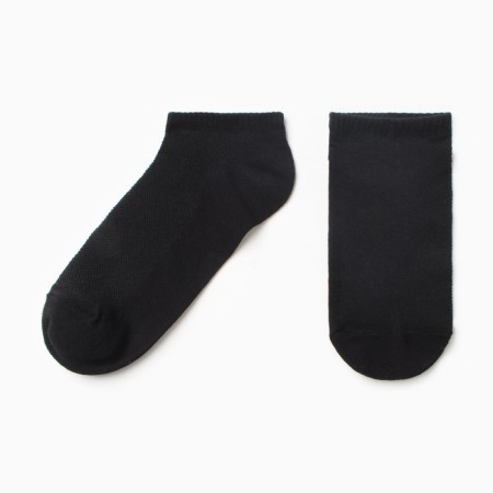 Male socks shortened, black color, size 25-27
