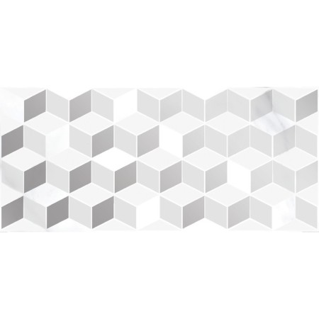 Wall insert omnia white geometry 20x44