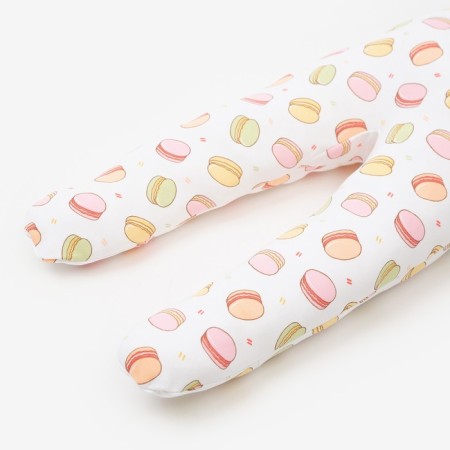 Ползунки для девочки «Macaron», цвет белый/розовый, рост 62 см-1