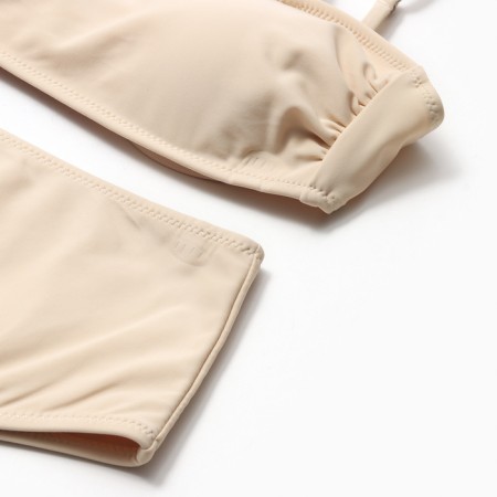 Female separate mimwan minku with top, milk color, size 46-3