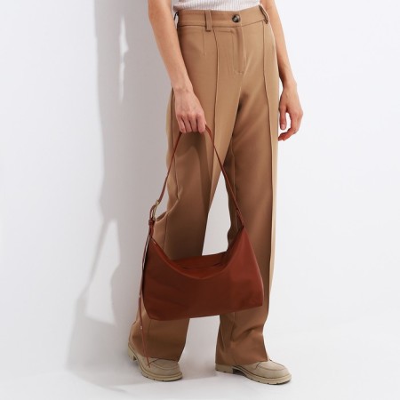 Bag-bag with zipper brown color-5