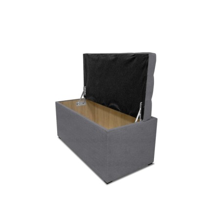 Puff with a lid and weighting, 800 × 400 × 420 mm, Solta Rogozhka, Grey Color-3
