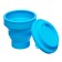 A glass for drawing DEVENTE. School, folding (silicone), blue