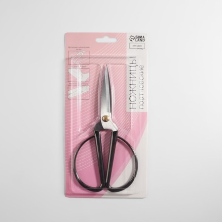 Scissors for needlework, mowed blade, 7 ", 19 cm, silver color-6