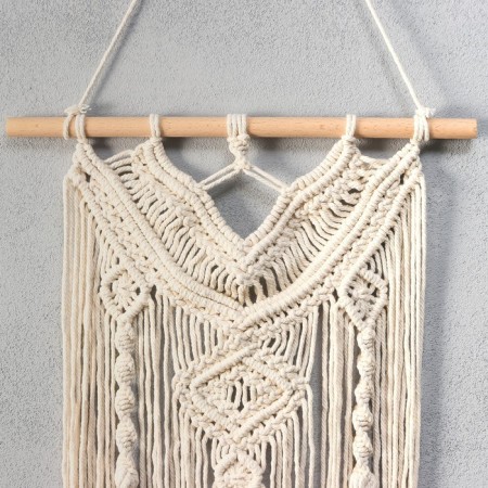 Panel wall -mounted macrame "Necklace" 64x35 cm-1