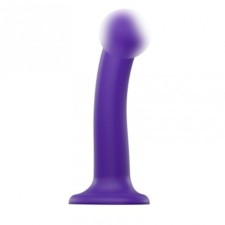 Фаллоимитатор Strap-On-Me Dildo Dual Density Semi-Realistic гнущийся, фиолетовый M, 18 см
