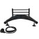 Electric towel "Sanprise" Classic P6, 400x600 mm, with a shelf, a university, black