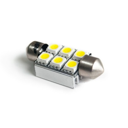 LED LED T11 C008A/White/(SV8.5/8) 36mm 6x5050 SMD canbus, blister, set 2 pcs-1