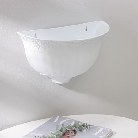 Kashpo wall "Angara", 2.6 l, white color-1
