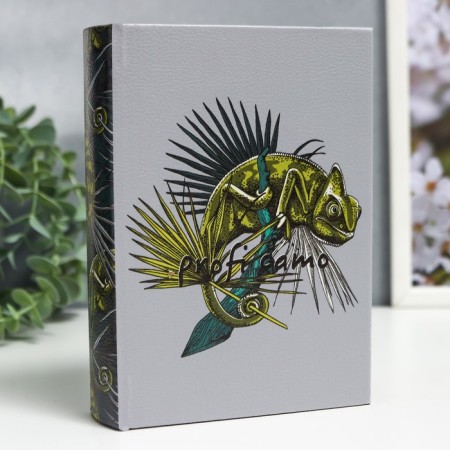 Broke-Kniga tree to the leatherette "iguana" 18x13x4 cm