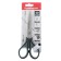 Scissors Erichkrause Megapolis, 18 cm, with an improved 4D swoops, do not rust, pens with rubber inserts, gray-black
