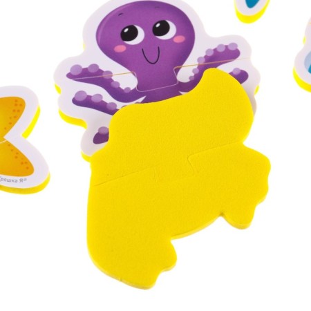 Soft puzzle for kids "sea animals", 5 puzzles, crumb me-7