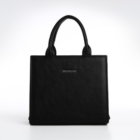Female bag Textura, tout, average size, black color-1
