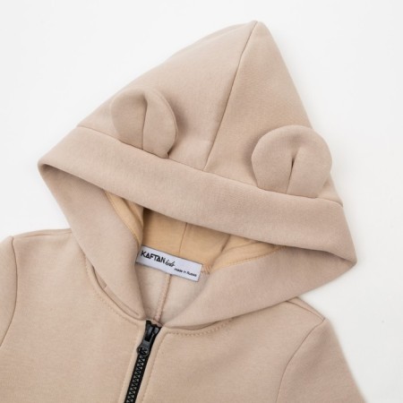 Комбинезон детский с начёсом KAFTAN "Basic line" р.26 (80-86), бежевый-9