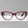 Glasses GA0512 (color: C2 black, red; diopter: +1; tint: no)