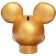 Mickey Mickey Mouse, Gypsum, 16x14x13 cm, Golden, Disney