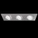 The built-in lamp Technical DL024-2-03S, GU10, 3x50 W, 92x256x60 mm, silver