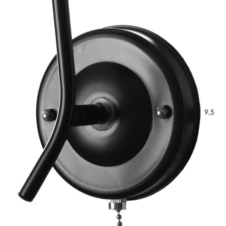 Sconces "Online" (Tsil.) 1x15W E27 Model: BR 02076 Black 10.5x15x27cm-4