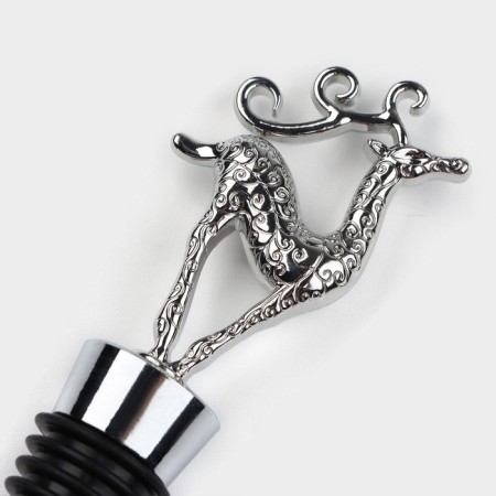 Magistro Deer bottle traffic jam, silver color-1