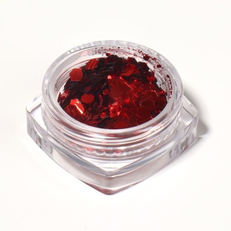Sparkles for decor, large/small, red color-4