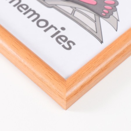 Photo frame MDF 15x21 cm, No. 5 "Simple", Milan nut, (plastic screen)-1