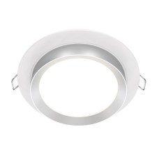 Building lamp Technical DL086-GX53-RD-WS, 1x15W, 11x11x5.3 cm, GX53, white color with silver