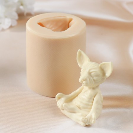 Silicone Mold "Sphinx meditates" 6.7x5.5x4 cm-3