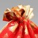 Bag gift plush "New Year's bells", bell, embossing, 30 x 40 cm +/- 1.5 cm, New Year