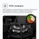 Hon surface Delvento V45N35S001, gas, 3 burners, black