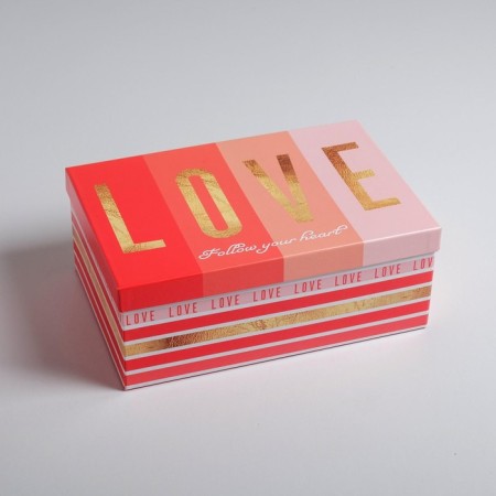 Set of boxes 5 in 1, gift packaging, “love”, 22 x 14 x 8.5 - 32.5 x 20 x 12.5 cm-3