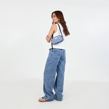 Women's bag 20.5*6.5*11.5 department with lightning, blue-1