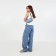 Women's bag 20.5*6.5*11.5 department with lightning, blue